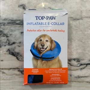 Top Paw Blue Inflatable Dog Collar